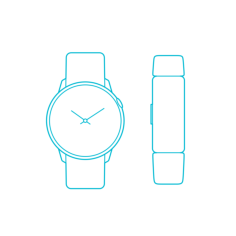Digital Types Wearable Technology Monoline Svg Vector, Free Vectors File